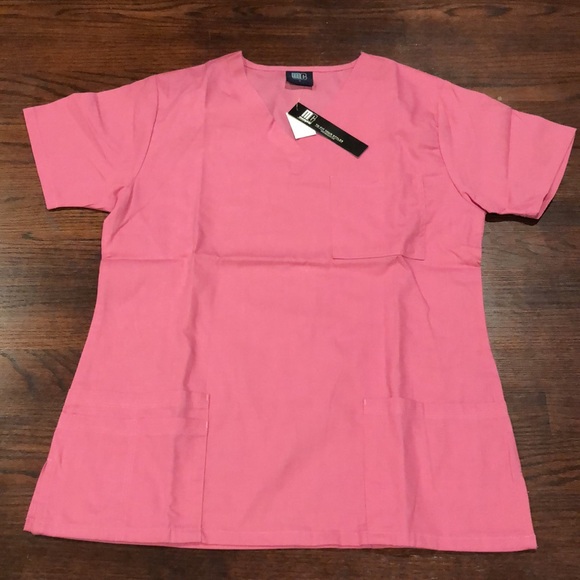 🍒09 7891 MedGear Women Scrub Set Wild Rose SMALL - Picture 4 of 5